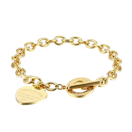 Gold Heart Bracelet