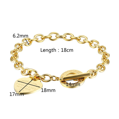 Gold Heart Bracelet