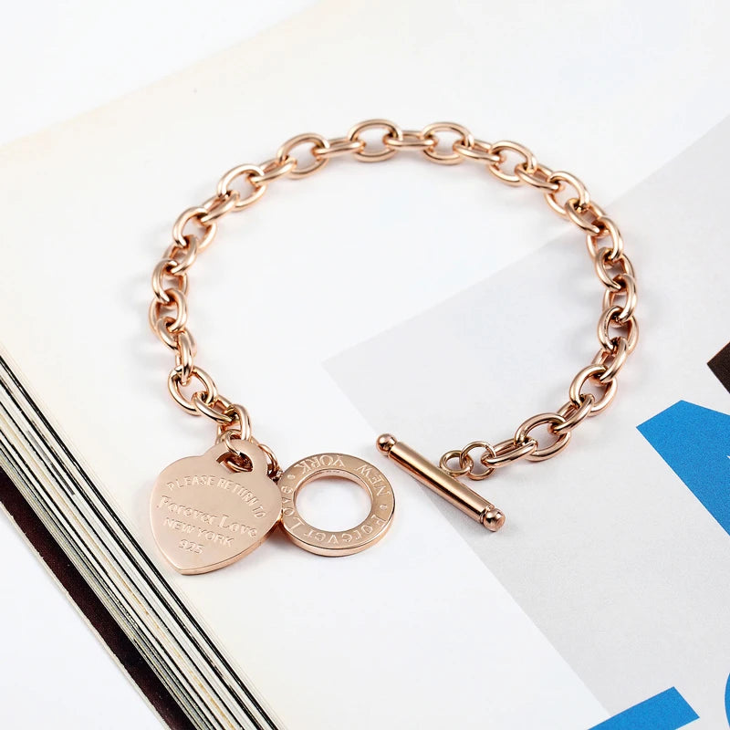 Gold Heart Bracelet